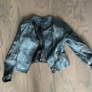 Forever 21 Leather & Denim Jacket
